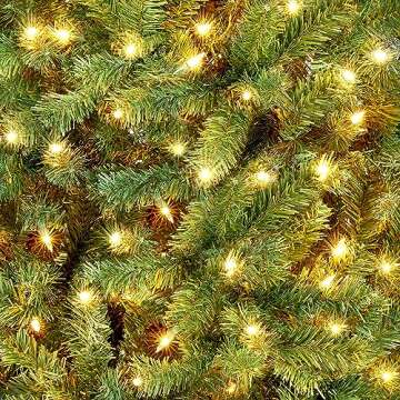 Yaheetech 12ft Pre-lit Spruce Artificial Hinged Christmas Pine Tree Prelighted Holiday Xmas Tree for Home Party Decoration with 1500 Warm White Lights and 4668 Branch Tips, Green