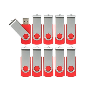 Alihelan 10pcs 4GB USB Flash Drives Bulk Pack - Fast, Stylish & Reliable
