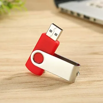 Alihelan 10pcs 4GB USB Flash Drives Bulk Pack Stylish Swivel Design