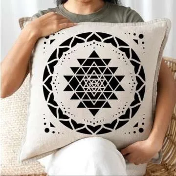 Sacred Geometry Stencils for Art and Crafts - 8x8 inch Set
