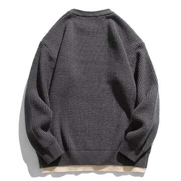 Aelfric Eden Oversized Sweater Fake Two Basic Classic Sweaters Casual Soft Pullover Streetwear Tops