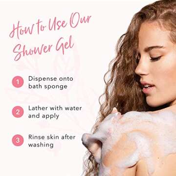 100% PURE Vanilla Bean Shower Gel - Deeply Hydrating Wash