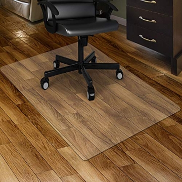 Kuyal Clear Chair mat for Hard Floors 36 x 48 inches Transparent Floor Mats Wood/Tile Protection Mat...