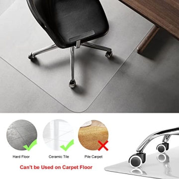 Kuyal Chair Mat for Hard Floors Protects Your Flooring