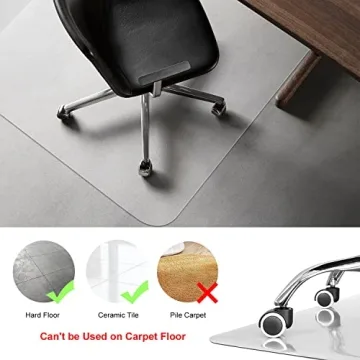 Kuyal Chair Mat for Hard Floors Protects Your Flooring