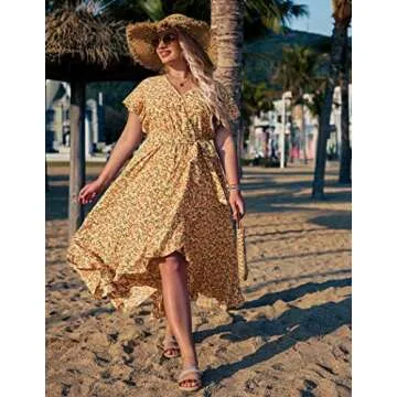 In'voland Plus Size Floral Maxi Dress for Women