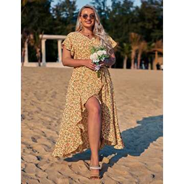 In'voland Plus Size Floral Maxi Dress for Women