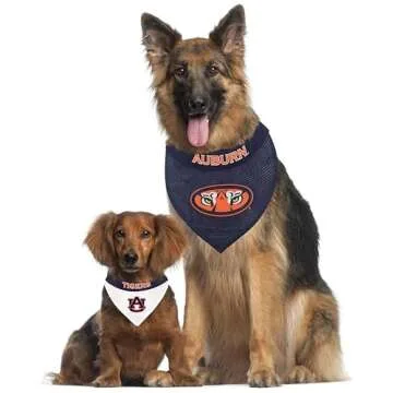 Pets First Collegiate Pet Accessories, Reversible Bandana, Auburn Tigers, Large/X-Large