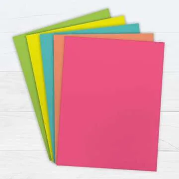 Printworks Tropical Colored Paper, 5 Assorted Colors, 300 Sheets, 8.5” x 11” (00587)