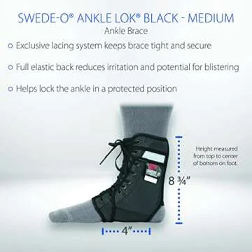 Swede-O Ankle Lok Ankle Brace for Ultimate Support