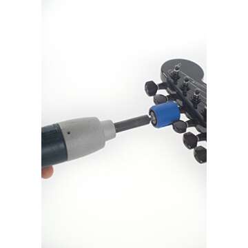 MusicNomad GRIP Drill Bit String Peg Winder - Scratch-free Rubber Lined (MN220), Original version