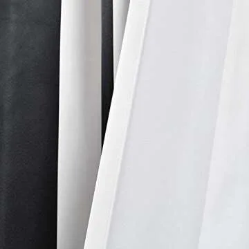 Lush Decor Wilbur Light Filtering Striped Window Curtains Set, 84 in L Panel Pair, Black, C32978P15-000