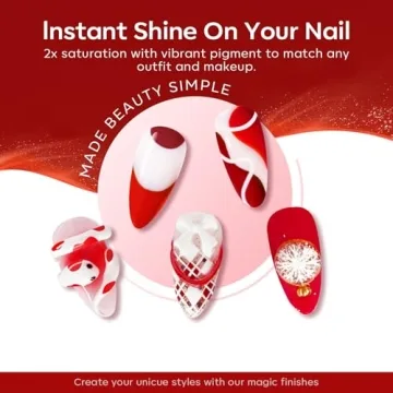 Modelones Gel Nail Polish Set - 6 Vibrant Red Shades