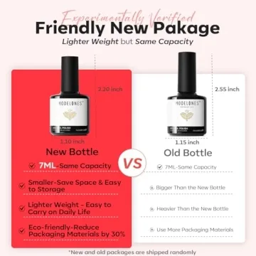 Modelones Gel Nail Polish Set - 6 Vibrant Red Shades