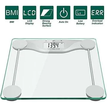 NUTRI FIT Smart Digital Bathroom Scale with Accurate Measurement