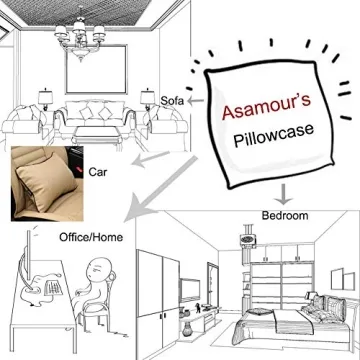 Asamour Merry Christmas Pillow Covers for Festive Cheer