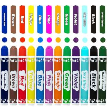 DOSEWART 12-Color Washable Dot Markers for Kids