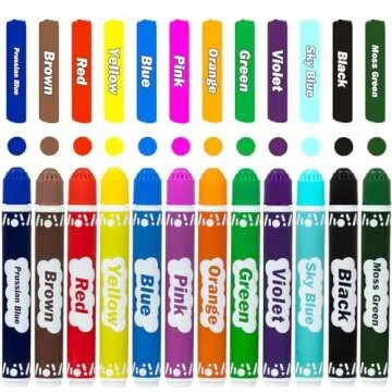 DOSEWART 12-Color Washable Dot Markers for Kids