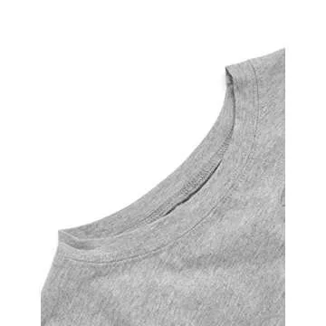 SweatyRocks Women's Casual Short Sleeve Crop Top in Grey