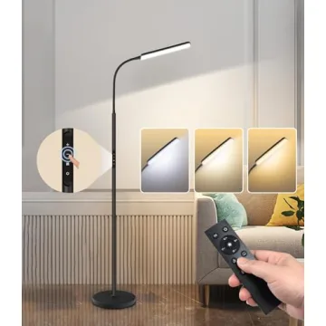 Dimunt LED Floor Lamp Adjustable Brightness Remote Control