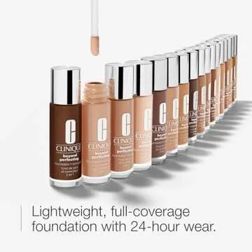 Clinique Beyond Perfecting Liquid Foundation + Concealer for All Skin Types - Breeze, 1 Fl Oz