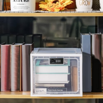 Lockable Medicine Storage Box with Combination Lock - White