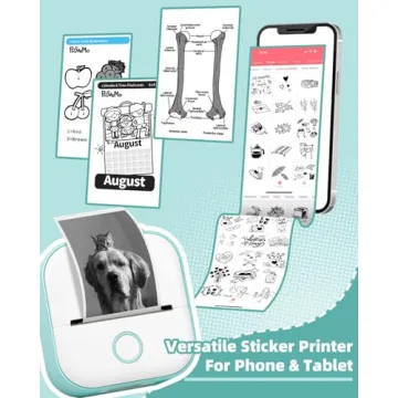 Memoking Mini Portable Inkless Printer for Bluetooth