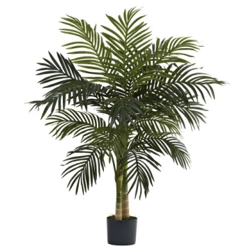 4ft Golden Cane Palm Artificial Tree for Home Decor
