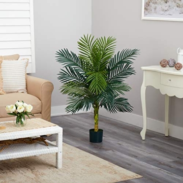 4ft Golden Cane Palm Artificial Tree for Home Decor