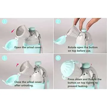 ONEDONE Portable Potty Baby Child Potty Urinal Emergency Toilet for Camping Car Travel and Kid Potty Pee Training (Blue)