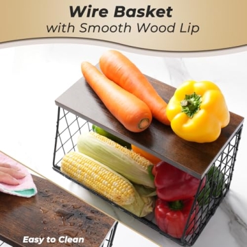 Mefirt 2pcs Fruit Basket for Stylish Kitchen Storage