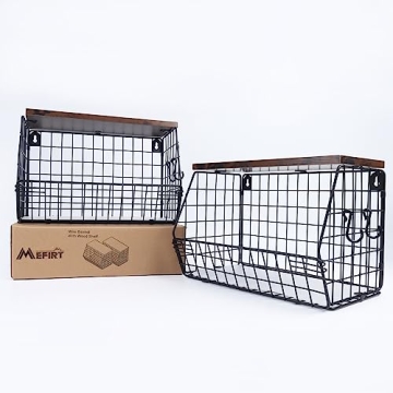 Mefirt 2pcs Fruit Basket for Stylish Kitchen Storage