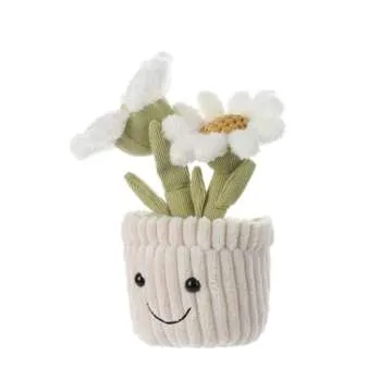 Apricot Lamb Soft Daisy Plant Plush Toy for Kids 10 Inches