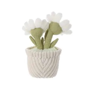 Apricot Lamb Soft Daisy Plant Plush Toy for Kids 10 Inches