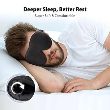 Ezona Sleep Mask for Full Darkness and Comfort in Style