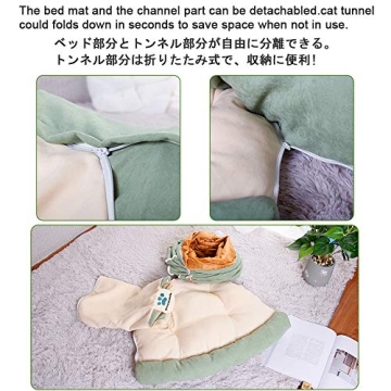 Dreamsoule Cat Tunnel Bed 2-in-1 Play and Comfort