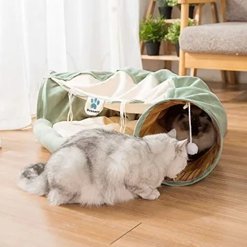 Dreamsoule Cat Tunnel Bed 2-in-1 Play and Comfort