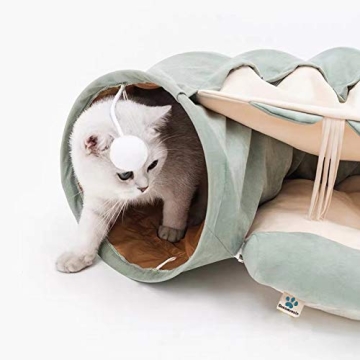 Dreamsoule Cat Tunnel Bed 2-in-1 Play and Comfort