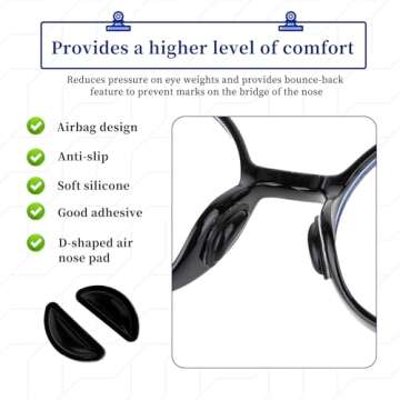 Comfortable Silicone Nose Pads for Glasses