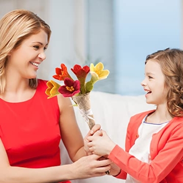 Stunning Glaciart Felt Lily Flowers Bouquet Perfect Gift