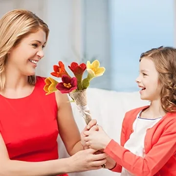 Stunning Glaciart Felt Lily Flowers Bouquet Perfect Gift