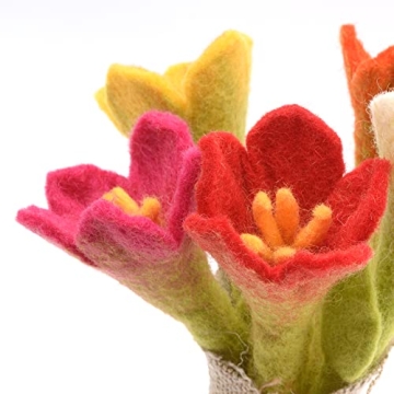 Stunning Glaciart Felt Lily Flowers Bouquet Perfect Gift