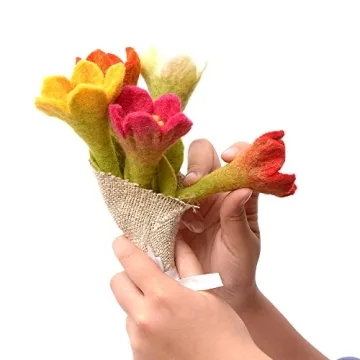 Stunning Glaciart Felt Lily Flowers Bouquet Perfect Gift