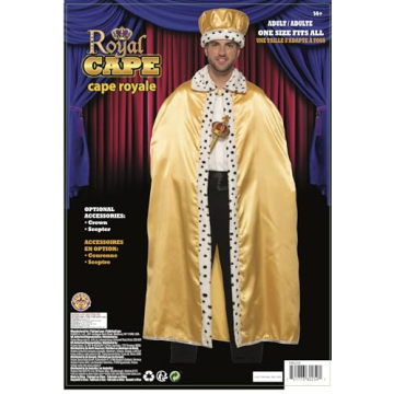 Rubies Royal Ermine Costume Cape for Parties and Halloween