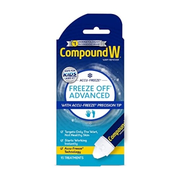 Compound W Freeze Off Advanced Wart Remover with Accu-Freeze Technology, Multicolor, 1 Count