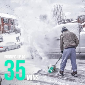 Lightweight Litheli Cordless Snow Shovel for Easy Snow Removal