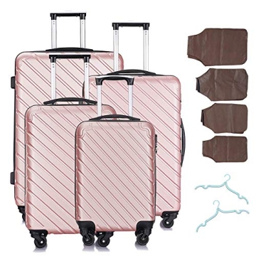 Apelila 4 Piece Lightweight Suitcase Set - Perfect for Travel