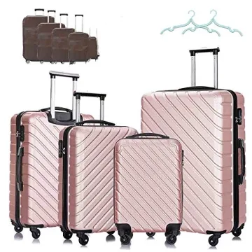 Apelila 4 Piece Lightweight Suitcase Set - Perfect for Travel