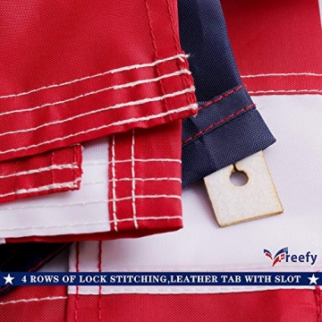 Freefy American Flag 2.5x4 Ft Sleeved Durable Outdoor
