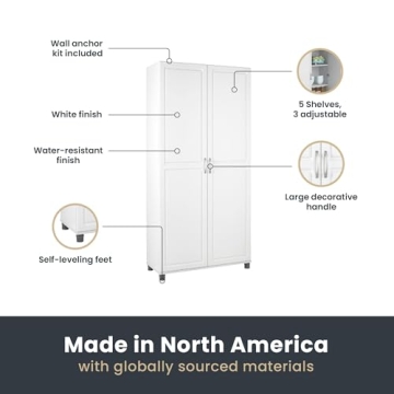 SystemBuild Evolution Kendall White Storage Cabinet 36"